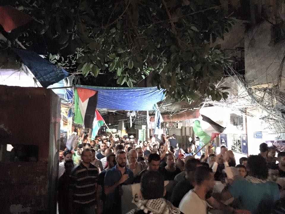 مسيرات ووقفات غاضبة تضامناً مع انتفاضة الأقصى الثانية في مخيمات لبنان 15