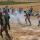 العدو يطلق قنابل الغاز تجاه منازل المواطنين في مسافر يطا