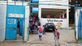 طلاب الأونروا 