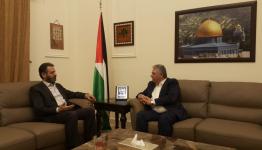 السفير الفلسطيني في لبنان أشرف دبور، وممثل "حركة الجهاد الإسلامي" في لبنان، إحسان عطايا