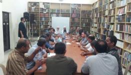اجتماع اللجنة الأمنية العليا الفلسطينية في مسجد النور