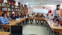 خلال الاجتماع في البص