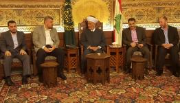 دريان مع وفد الجهاد الاسلامي في دار الفتوى