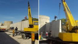 الجدار الاسمنتي في مخيم عين الحلوة