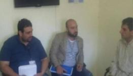 اثناء استقبال الوفد النرويجي في عين الحلوة