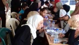 أثناء تسجيل أسماء المرضى 