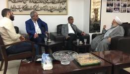 الشيخ ماهر حمود يستقبل مدير مخابرات الجيش في الجنوب العميد خضر حمود ومسؤول المخابرات في صيدا، العميد ممدوح صعب