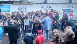 اعتصام  في مخيم عين الحلوة