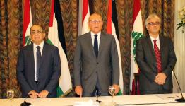 خلال احتفال لجنة الحوار في السراي الكبير