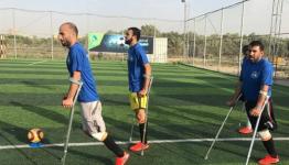 فريق كرة قدم لمبتوري الأطراف بغزة