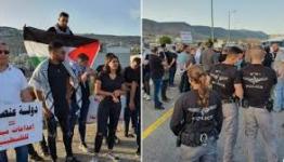 وقفة ضد الإعدامات الميدانية في مجد الكروم بالداخل الفلسطيني المحتل