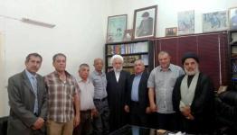 الشيخ علي ياسين ووفد من "حزب الشعب الفلسطيني"