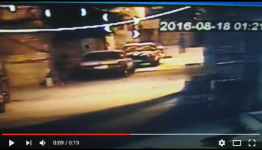 لحظة إلقاء القنبلة - صورة من الفيديو -