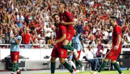 احتفال اللاعب اندريه سيلفا