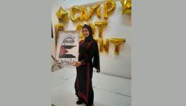 الفائزة الاولى عن موهبة الرسم