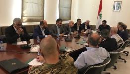 خلال لقاء هيئة العمل الفلسطيني المشترك مع مسؤولين بالدولة اللبنانية