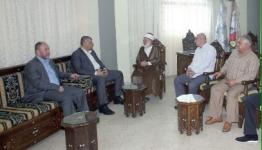 خلال استقبال الأمين العام لـ"حركة الأمة"، الشيخ د. عبد الناصر جبري، وفداً من "حركة الجهاد"