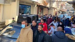 خلال المظاهرة في عين الحلوة