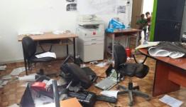 العبث بمحتويات مكتب الهندسة في الرشيدية 