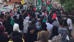 خلال الوقفة في مخيم الرشيدية