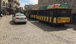 قطار في مدينة القدس المحتلة