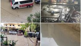 فيضانات المياه في المخيمات
