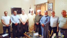 وفد جمعية المشاريع معزيا حركة الجهاد في صيدا