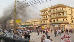 جانب من الاعتصامات السلمية في نهر البارد عام 2012