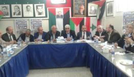 اجتماع هيئة التنسيق للقاء الأحزاب وتحالف القوى الفلسطينية في مخيم مار إلياس في بيروت