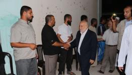 بحر  خلال تأدية واجب العزاء بشهداء رفح