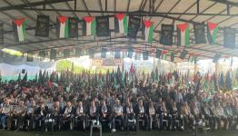 خلال الاحتفال الجماهيري في مدينة صيدا  