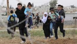 عائلة فلسطينية سوريا مهجرة الى لبنان 