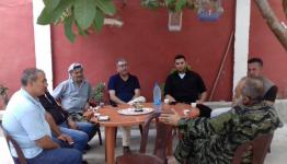 المقدح ووفد الاونروا في عين الحلوة