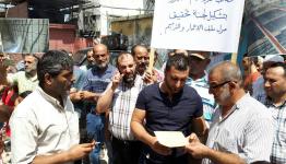 اعتصام لأصحاب المنازل المتضررة في عين الحلوة