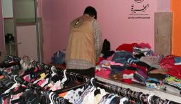 توزيع الملابس في وادي الزينة 