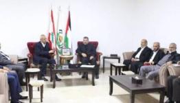   لقاء وفد حماس برئاسة العاروري