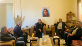 وفد القيادة العامة زار منزل الاسير سكاف