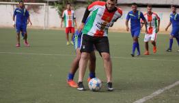 جانب من مباراة  التنمية vs فلسطين