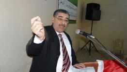 الشاعر شحادة الخطيب خلال الندوة 