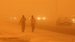 العاصفة الرملية في لبنان 