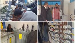 تمديدات كهربائية في حي الطيرة بعين الحلوة