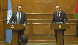 الصفدي بؤتمر صحفي مع كرينبول