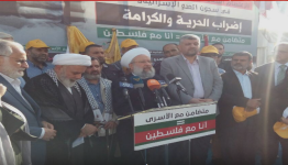 من الوقفة التضامنية مع الأسرى في الأسكوا 