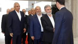استقبال الاسد لوفد الفصائل وعلى رأسهم القائد ابو طارق النخالة