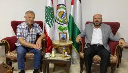 ممثل حماس في لبنان عرض مع وفد نروجي تطورات القضية الفلسطينية