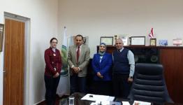 وفد مؤسسة شاهد خلال الزيارة