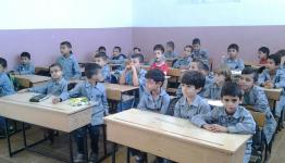 اكتظاظ الصفوف في أحد مدارس الأونروا