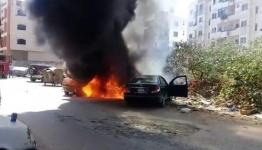 الحريق يطال السيارات