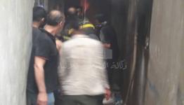 حريق في أحد منازل مخيم شاتيلا (2)
