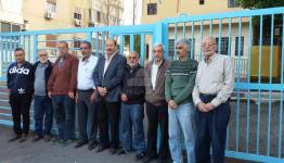 من أمام كراج الباصات في صيدا 